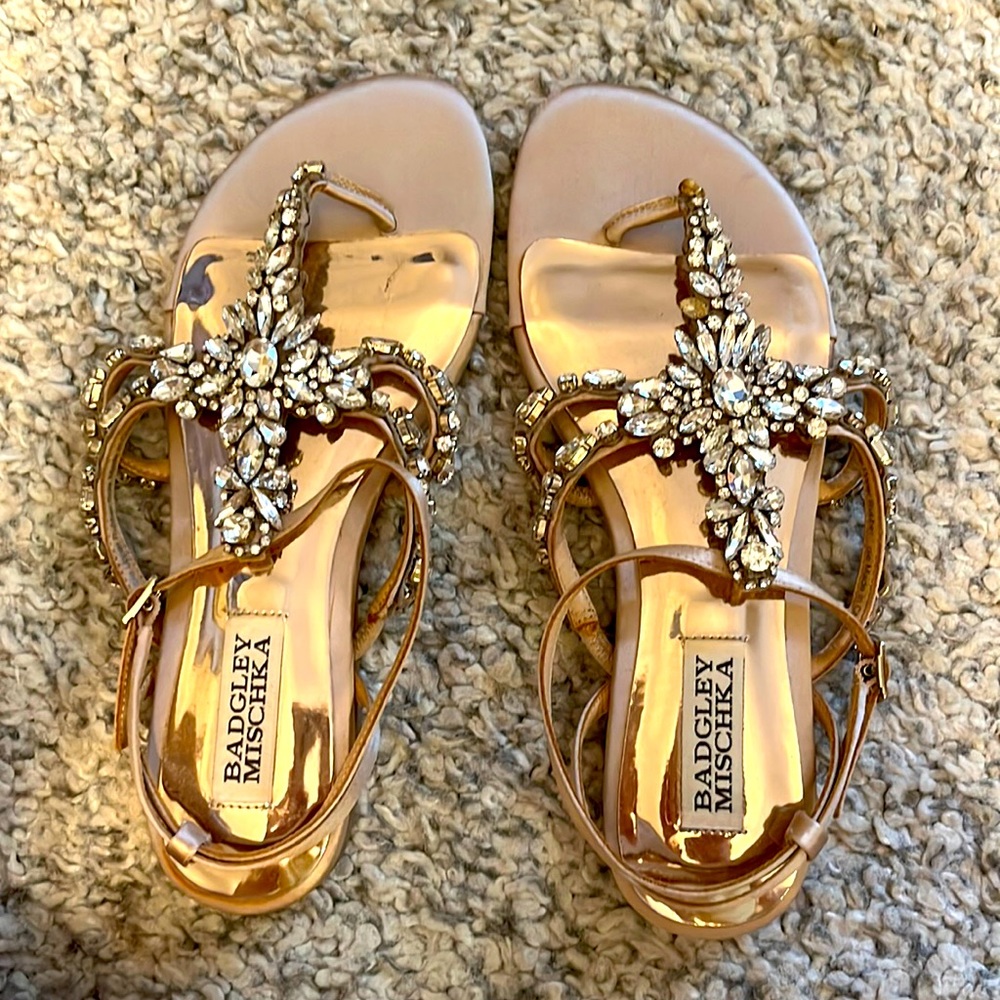 Badgley Mischka jewel dress Sandal